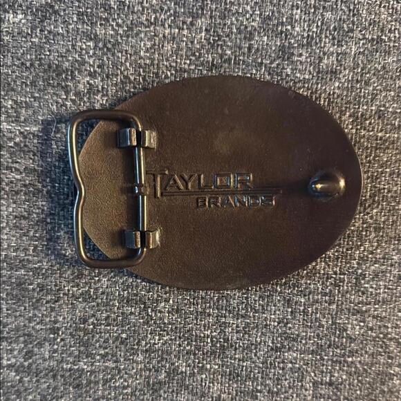 Taylor Brands Brass Metal Horse Motif Belt Buckle - Picture 2 of 5